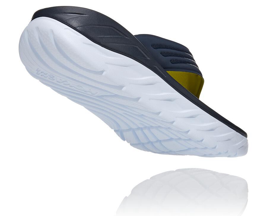 Sandals Mens - Hoka One One ORA Recovery Flip - Navy/White - FIVYNUG-41